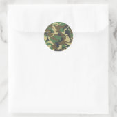 Militaire Camouflage Ronde Sticker (Tas)