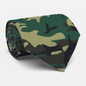 Militaire Camouflage Stropdas (Opgerold)