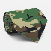 Militaire Camouflage Stropdas (Opgerold)