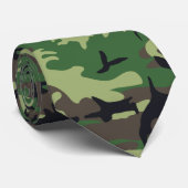 Militaire Camouflage Stropdas (Opgerold)