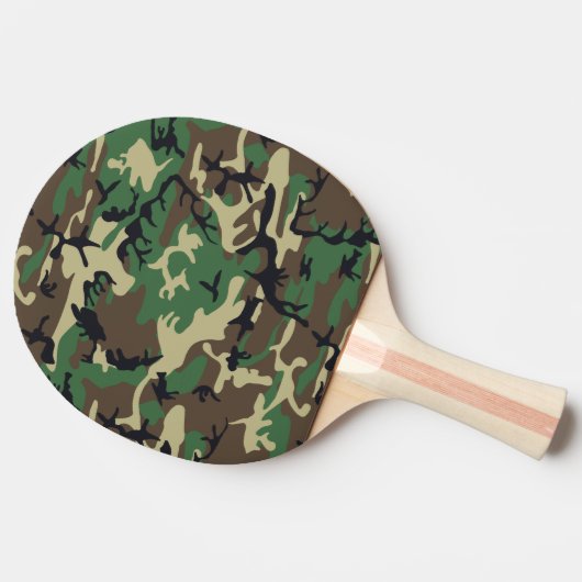 Militaire Camouflage Tafeltennisbatje (Zijkant)
