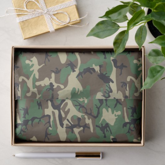 Militaire Camouflage Tissuepapier (Geschenk)