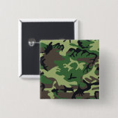 Militaire Camouflage Vierkante Button 5,1 Cm (Voorkant /achterkant)