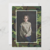 Militaire Camouflage VS Vlag Foto Verjaardag Kaart (Achterkant)