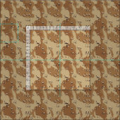 Militaire Camouflage-woestijn Stof (Delen)