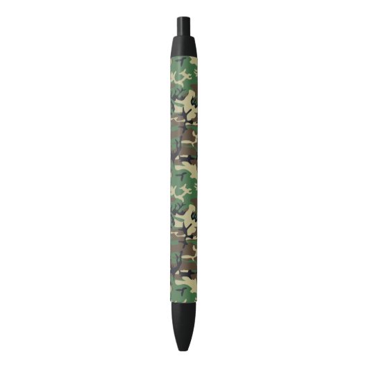 Militaire Camouflage Zwarte Inkt Pen (Voorkant Verticaal)