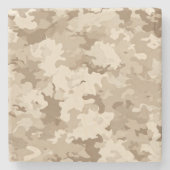 Militaire Camouflageprint Stenen Onderzetter (Voorkant)