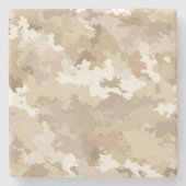 Militaire Camouflageprint Stenen Onderzetter (Voorkant)