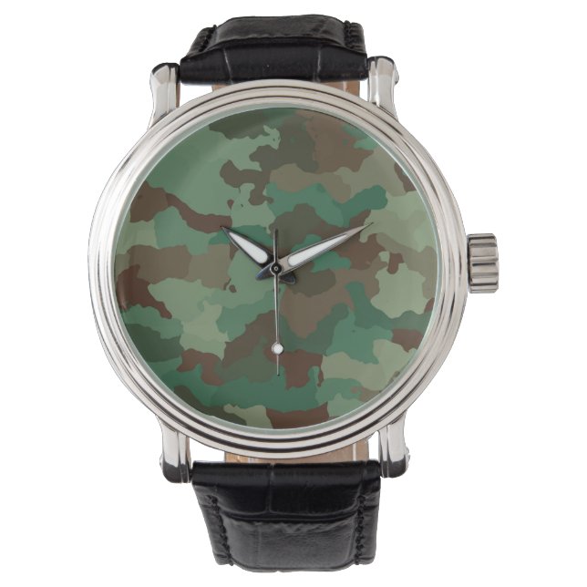 militaire camouflagewacht horloge (Voorkant)