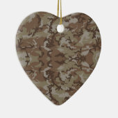 Militaire camouflagewoestijn keramisch ornament (Rechts)