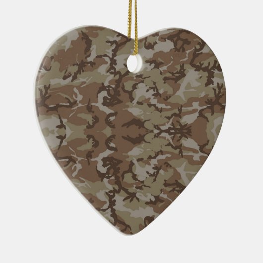 Militaire camouflagewoestijn keramisch ornament (Rechts)