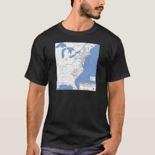 Militaire campagnes van de Amerikaanse revolutie T-shirt