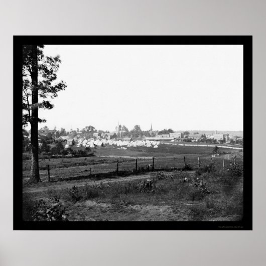 Militaire campings nabij Culpeper, VA 1863 Poster (Voorkant)