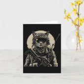 Militaire Cat Tactical Gear Veteran Soldier Gift I Kaart (Gele Bloem)