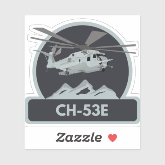Militaire CH-53E-helikopter Sticker (Vel)