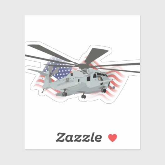 Militaire CH-53E-helikopter Sticker (Vel)