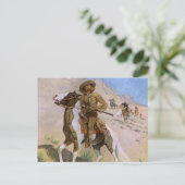  militaire cowboys, The Scout by Remington Briefkaart (Staand voorkant)