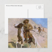  militaire cowboys, The Scout by Remington Briefkaart (Voorkant / Achterkant)