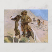 militaire cowboys, The Scout by Remington Briefkaart (Voorkant)