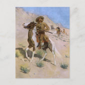 militaire cowboys, The Scout by Remington Briefkaart (Voorkant)