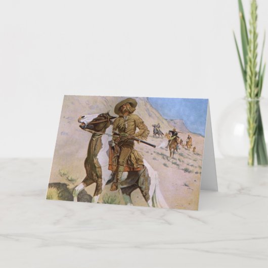 militaire cowboys, The Scout by Remington Kaart (Voorkant)