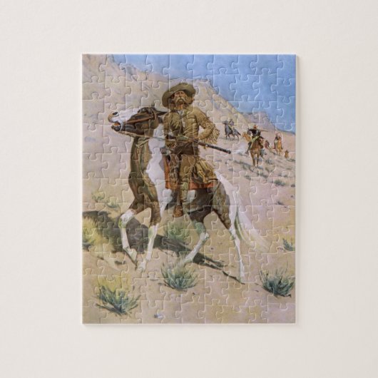  militaire cowboys, The Scout by Remington Legpuzzel (Verticaal)