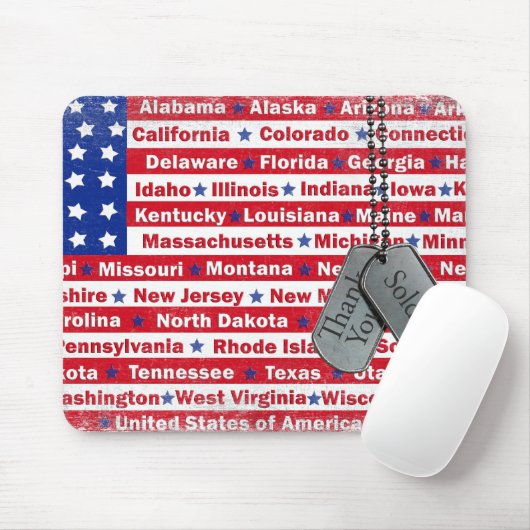 Militaire dank muismat (Met muis)