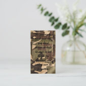 Militaire dank visitekaartje (Staand voorkant)