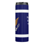 Militaire defensie embleem personaliseert Thermal  Thermosbeker (Achterkant)