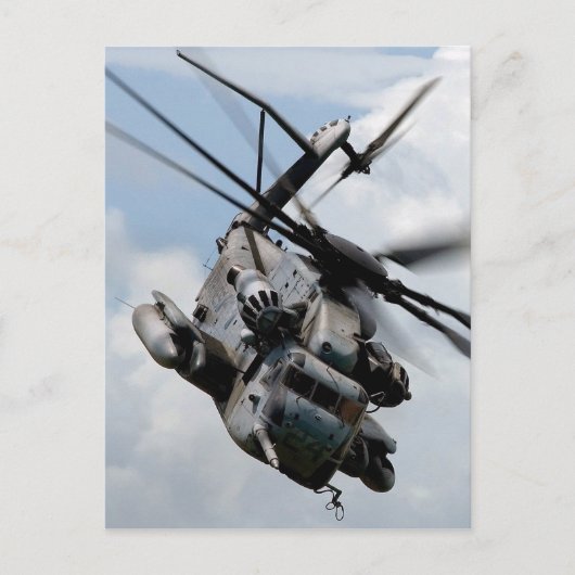Militaire defensie-helikopter briefkaart (Voorkant)