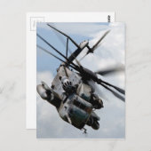 Militaire defensie-helikopter briefkaart (Voorkant / Achterkant)