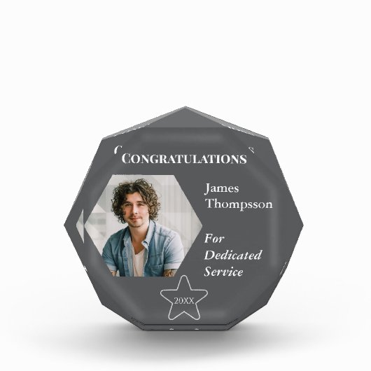 Militaire Dienst Waardering Award Keepsake Fotoblokken (Voorkant)