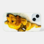 MILITAIRE DIENSTHOND VS iPhone 15 CASE (Achterkant horizontaal)