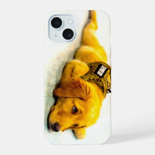 MILITAIRE DIENSTHOND VS iPhone 15 CASE (Achterkant)