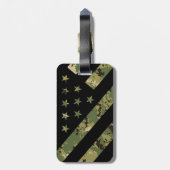 Militaire digitale camouflage VS-vlag Bagagelabel (Achterkant verticaal)