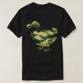 Militaire Dodo Camo-Mannen drukken Amerikaanse gev T-shirt (Design voorkant)