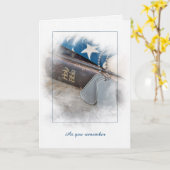 Militaire doekjes op bijbelkaart kaart (Gele Bloem)