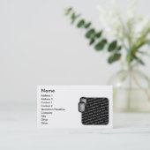 Militaire Dog Label Foto Visitekaartjes (Staand voorkant)