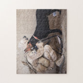 Militaire Dog Soldier Legpuzzel (Verticaal)
