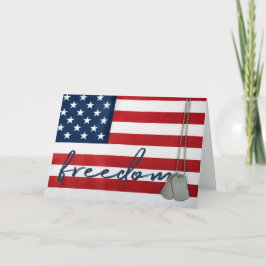 Militaire Dog Tags op Amerikaanse vlag Kaart