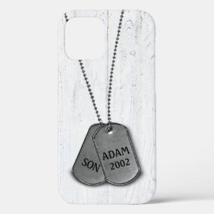 Militaire Dog Tags op Hoesje-Mate iPhone-tas van h Case-Mate iPhone Case