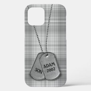 Militaire Dog Tags op speldenkoffer voor Hoesje-Ma Case-Mate iPhone Case