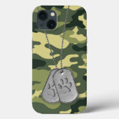 Militaire doosjes met verfdrukken op camo Case-Mate iPhone case (Achterkant)