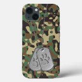 Militaire doosjes met verfdrukken op camo Case-Mate iPhone case (Achterkant)