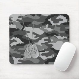 Militaire doosjes met verfdrukken op camo muismat