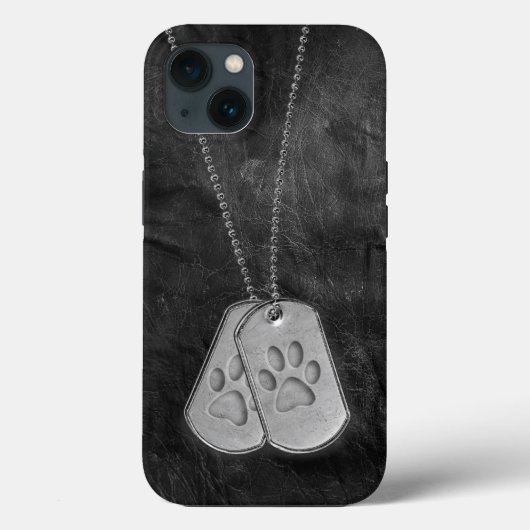 Militaire doosjes met verfdrukken op leder Case-Mate iPhone case (Achterkant)