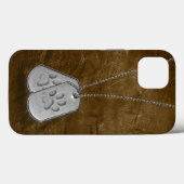 Militaire doosjes met verfdrukken op leder Case-Mate iPhone case (Achterkant (horizontaal))