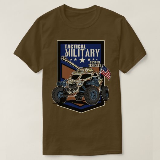 MILITAIRE DOUANEVOERTUIGEN T-SHIRT (Design voorkant)