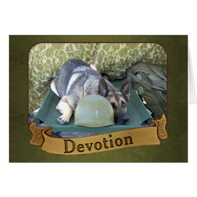 Militaire Duitse herder (Voorkant Horizontaal)