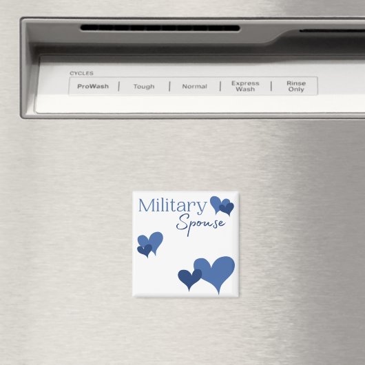 Militaire echtgenoot Blue Heart Magnet (Insitu (Vaatwasser))